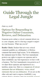 Mobile Screenshot of guidethroughthelegaljungleblog.com